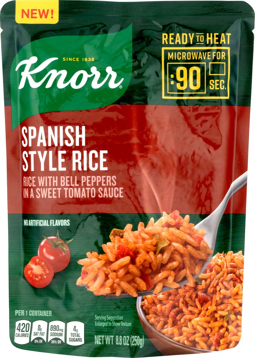 slide 6 of 10, Knorr Ready to Heat Meal Maker Spanish Style Rice, 8.8 oz, 8.8 oz