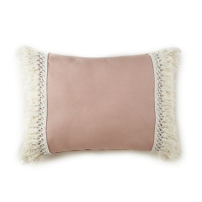 slide 1 of 2, Levtex Baby Fiori Collection Oblong Throw Pillow - Blush, 1 ct