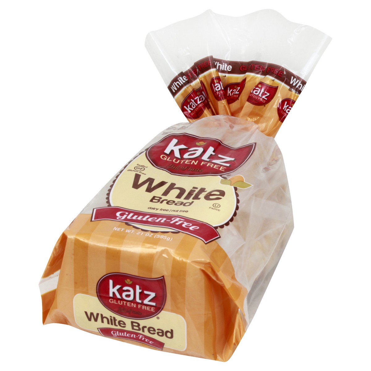 slide 6 of 13, Katz White Bread, 21 oz