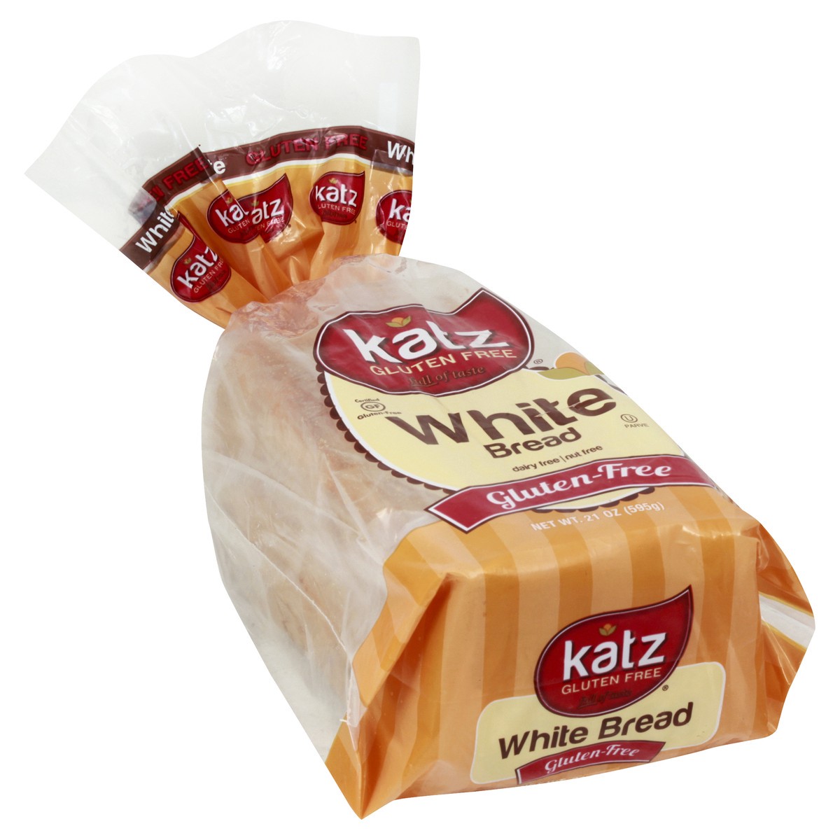 slide 5 of 13, Katz White Bread, 21 oz