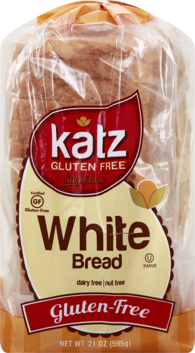 slide 7 of 13, Katz White Bread, 21 oz