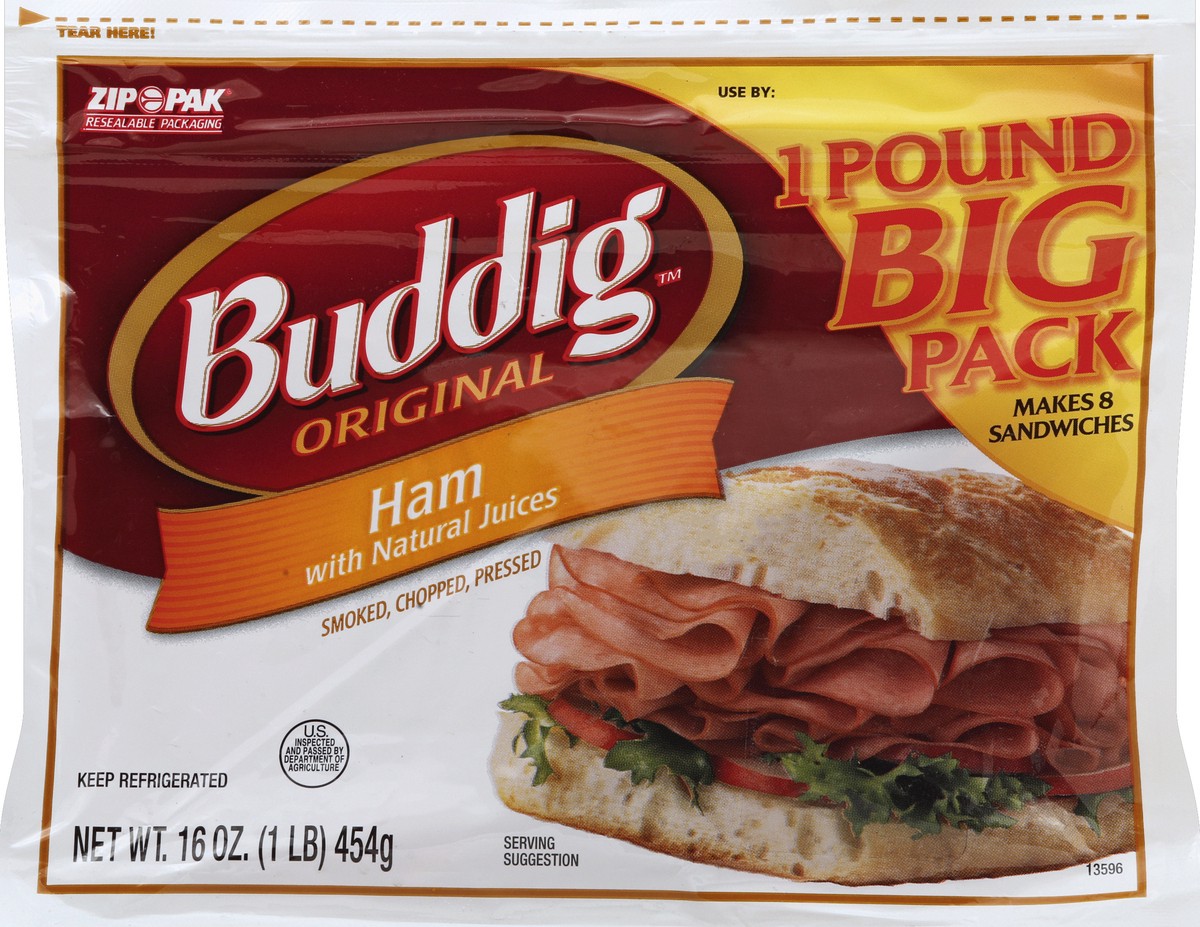 slide 6 of 6, Buddig Ham 16 oz, 16 oz