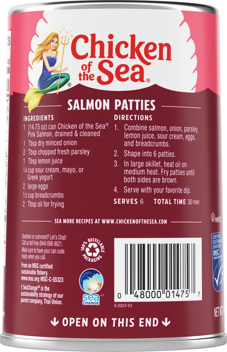 slide 2 of 4, Chicken of the Sea Canned Traditional Style Pink Salmon, 14.75 oz