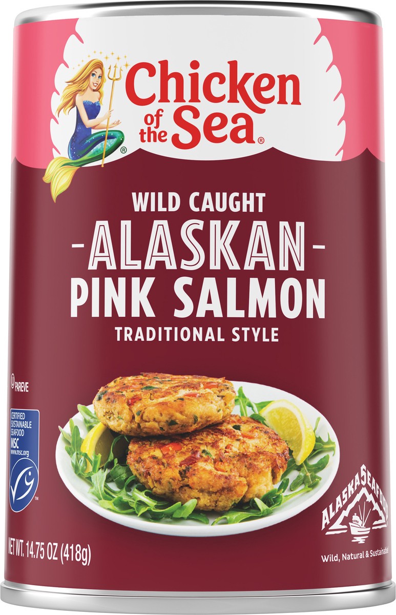 slide 3 of 4, Chicken of the Sea Canned Traditional Style Pink Salmon, 14.75 oz