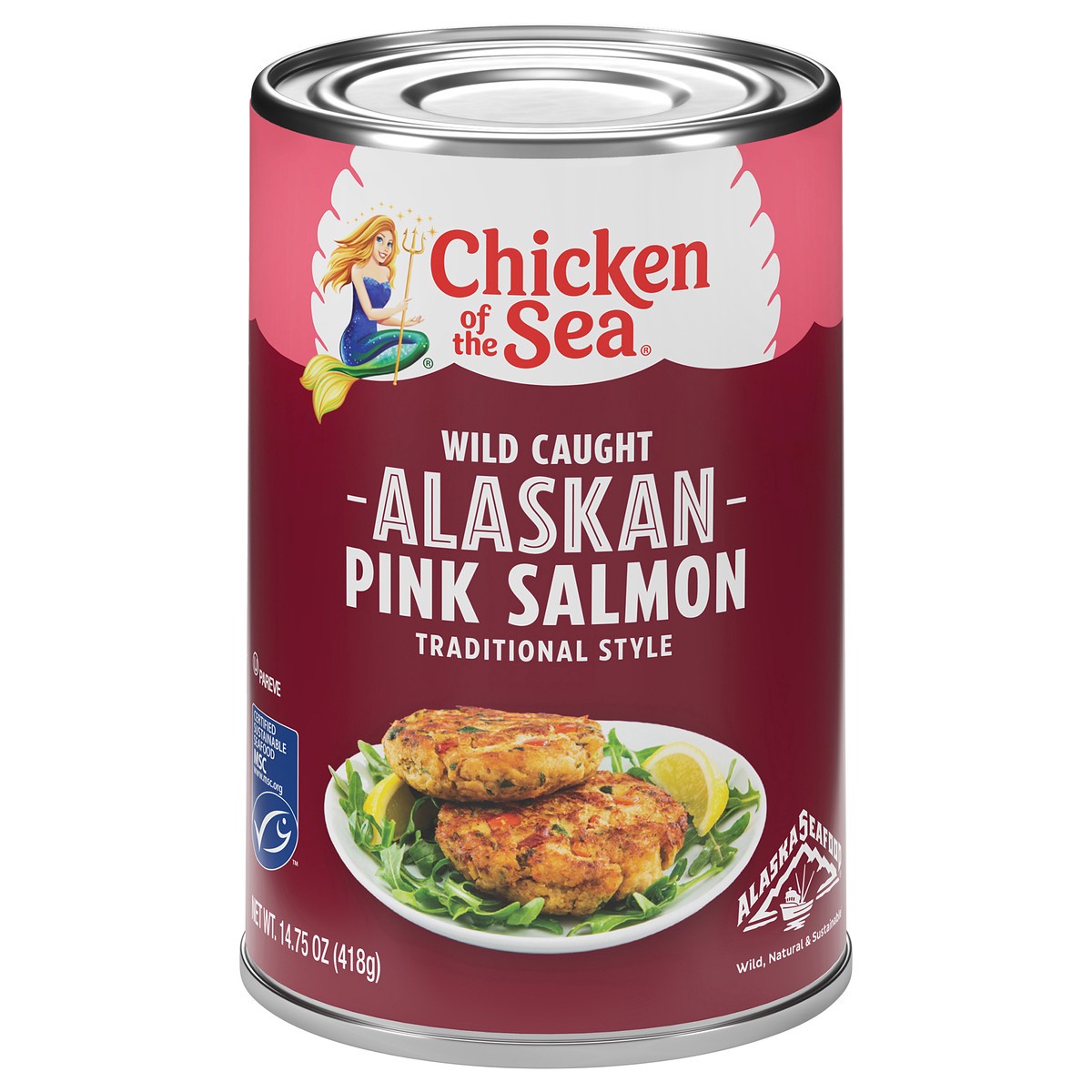 slide 1 of 4, Chicken of the Sea Canned Traditional Style Pink Salmon, 14.75 oz