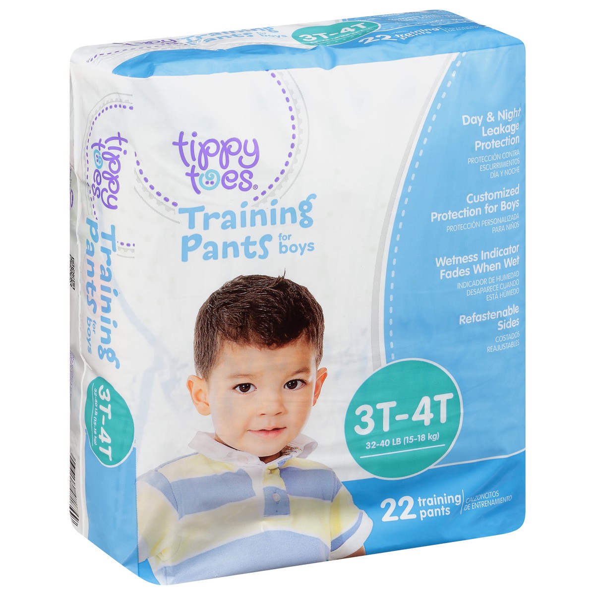 slide 3 of 13, Tippy Toes Training Pants for Boys 3T-4T 22 ea, 22 ct