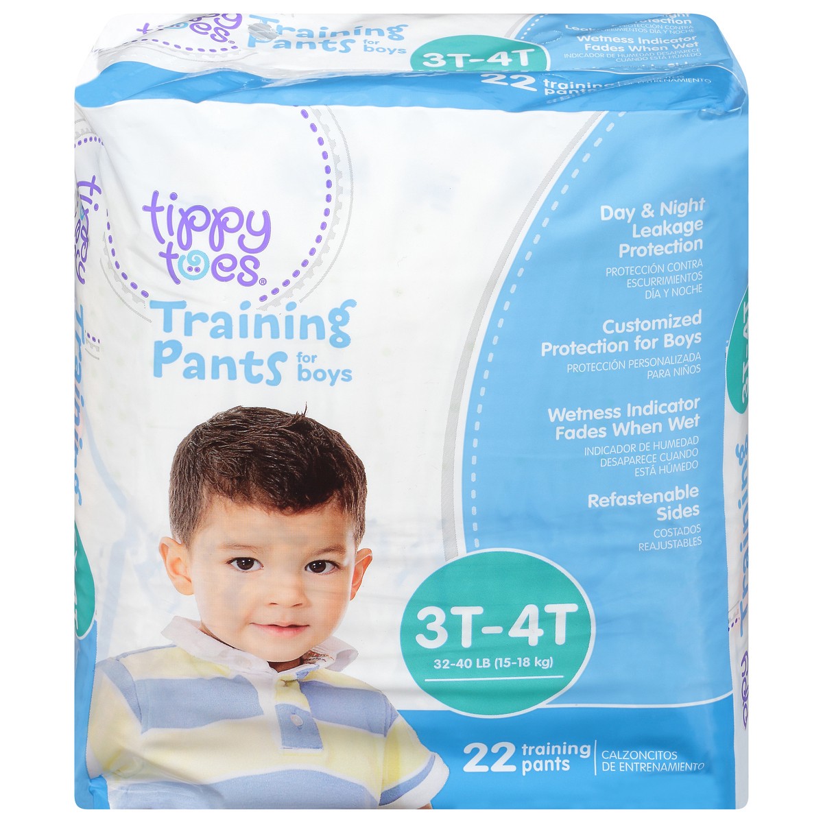 slide 8 of 13, Tippy Toes Training Pants for Boys 3T-4T 22 ea, 22 ct