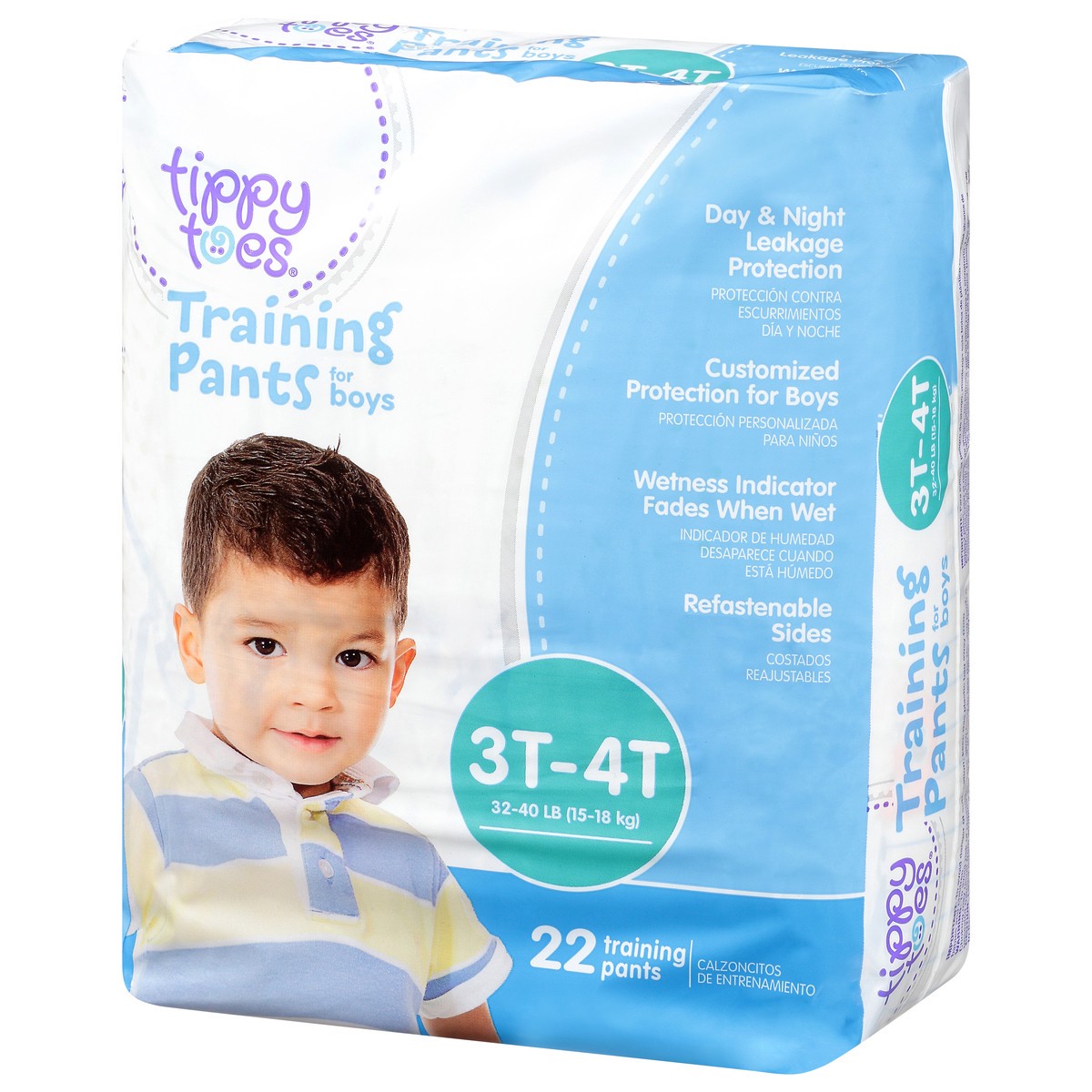 slide 5 of 13, Tippy Toes Training Pants for Boys 3T-4T 22 ea, 22 ct