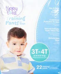 Tippy Toes Training Pants for Boys 3T-4T 22 ct