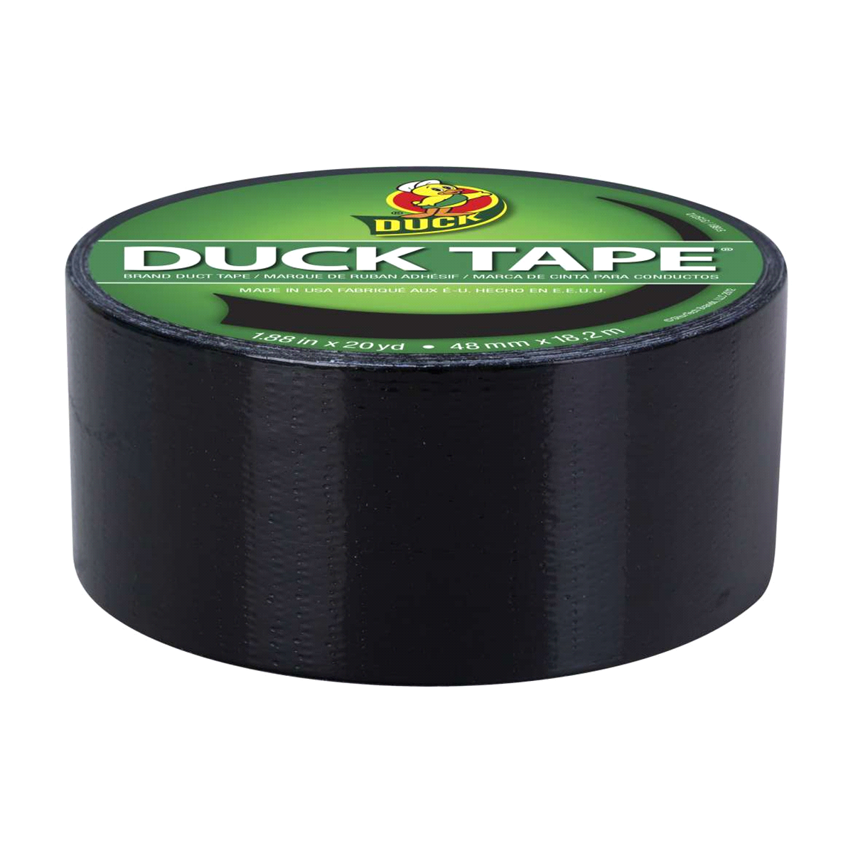 slide 2 of 2, Duck Black Duct Tape, 1.88 in x 20 yd