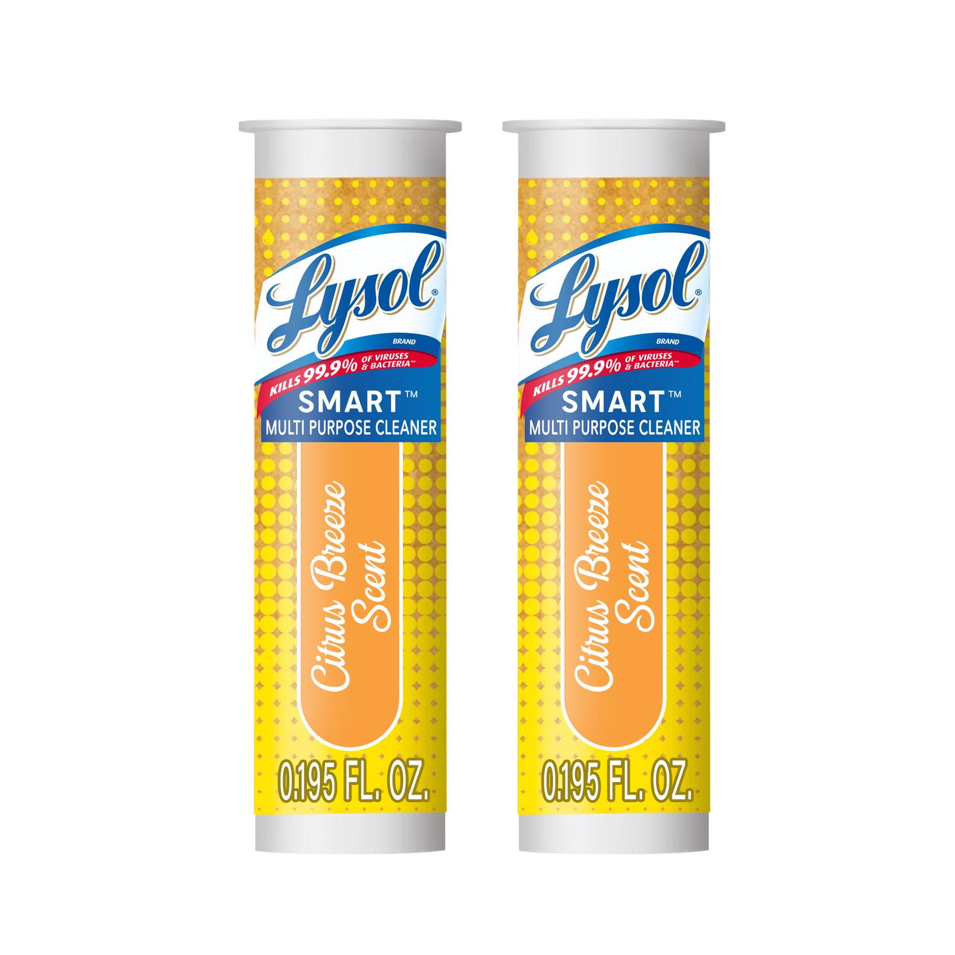 slide 1 of 9, Lysol SMART Multi-Purpose Cleaner 2ct Refill Cartridge Citrus Breeze, 2 ct