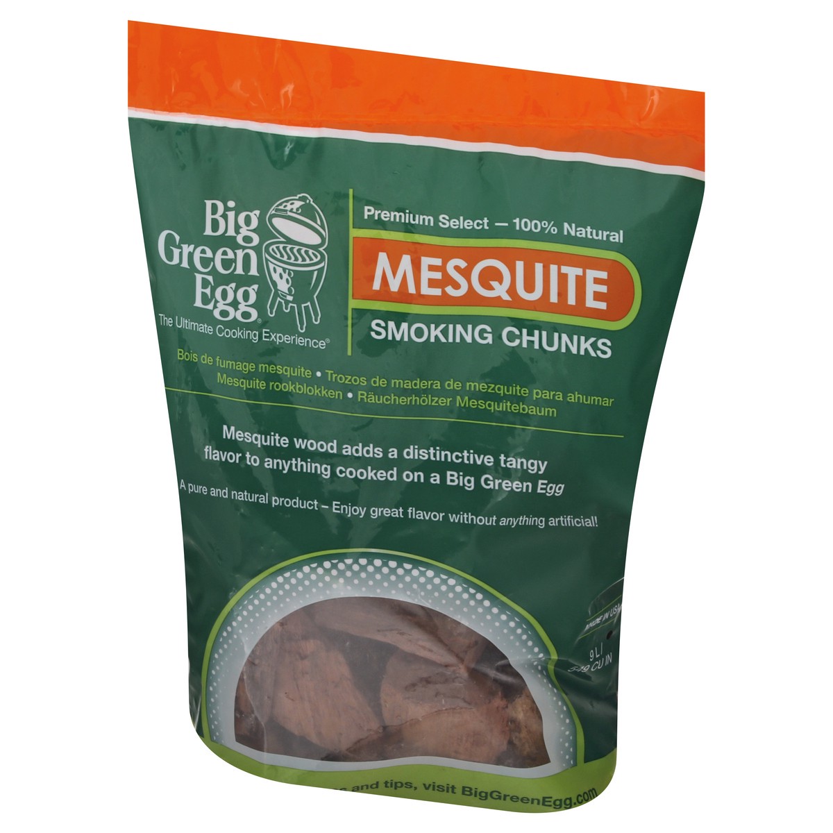 slide 5 of 11, Big Green Egg Mesquite Smoking Chunks 9 lt, 9 liter