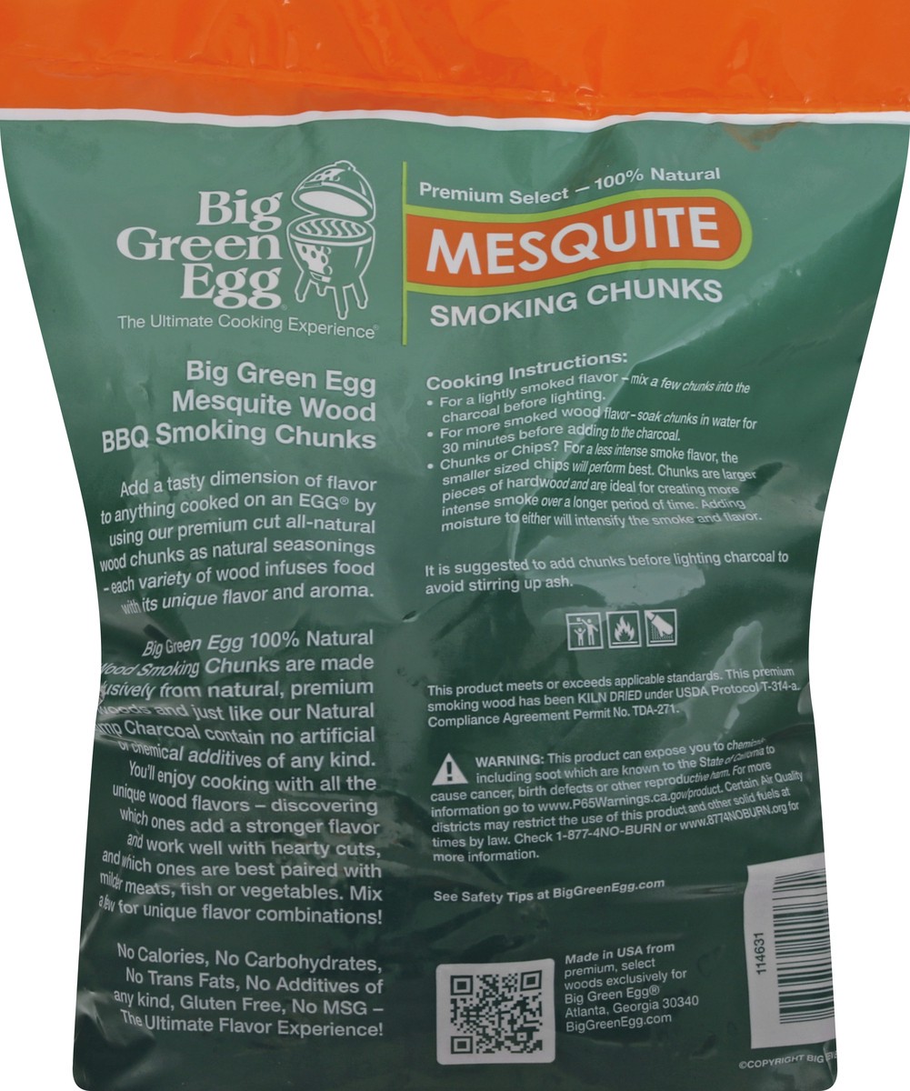 slide 6 of 11, Big Green Egg Mesquite Smoking Chunks 9 lt, 9 liter