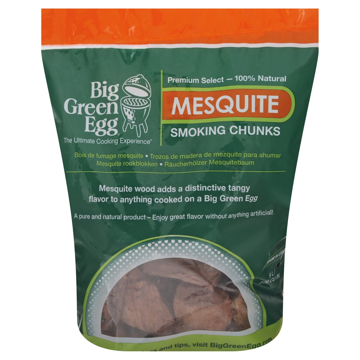 slide 1 of 11, Big Green Egg Mesquite Smoking Chunks 9 lt, 9 liter