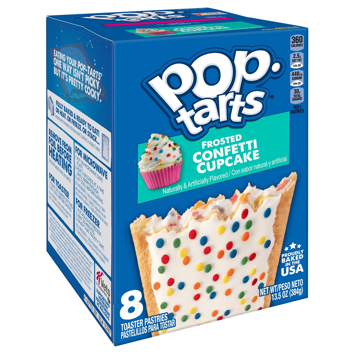 slide 12 of 13, Pop-Tarts Toaster Pastries, Frosted Confetti Cupcake, 13.5 oz, 4 Count, 13.5 oz