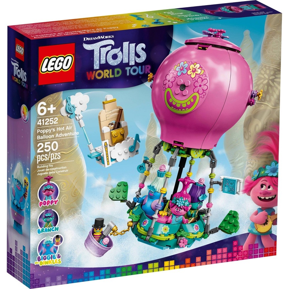 slide 2 of 7, LEGO Trolls World Tour Poppy's Hot Air Balloon Adventure 41252 Building Kit, 1 ct