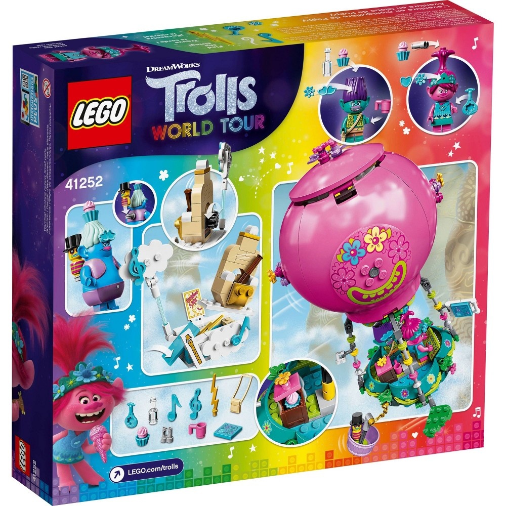 slide 3 of 7, LEGO Trolls World Tour Poppy's Hot Air Balloon Adventure 41252 Building Kit, 1 ct