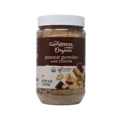 TRUE GOODNESS ORGANIC POWDERED PEANUT BUTTER COCOA 16 OZ