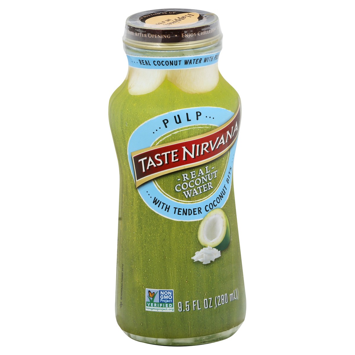 slide 4 of 4, Taste Nirvana Pulp Coconut Water 9.5 oz, 9.5 fl oz