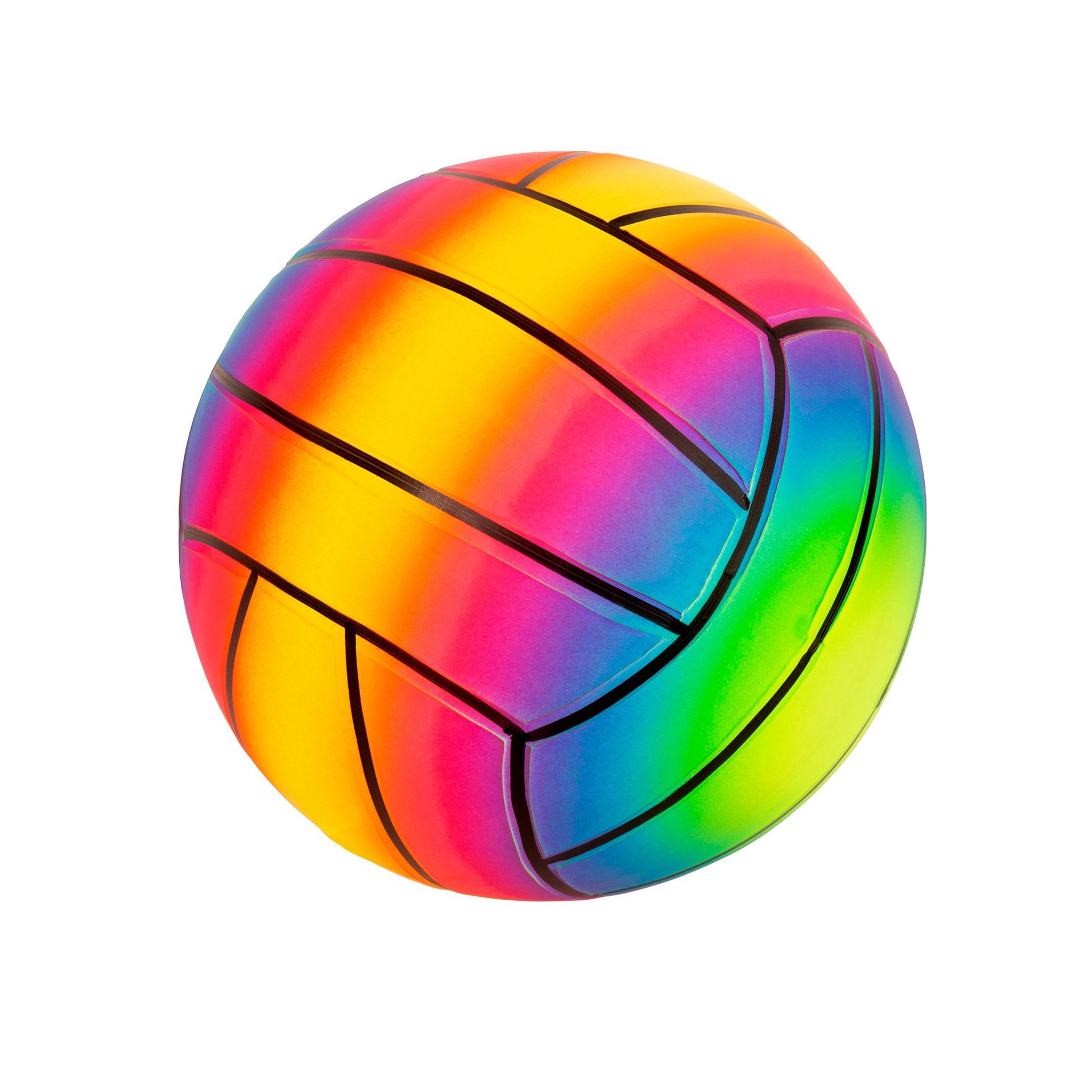 slide 1 of 1, Ball Bounce & Sport Rainbow Summer Ball, Assorted, 9 in
