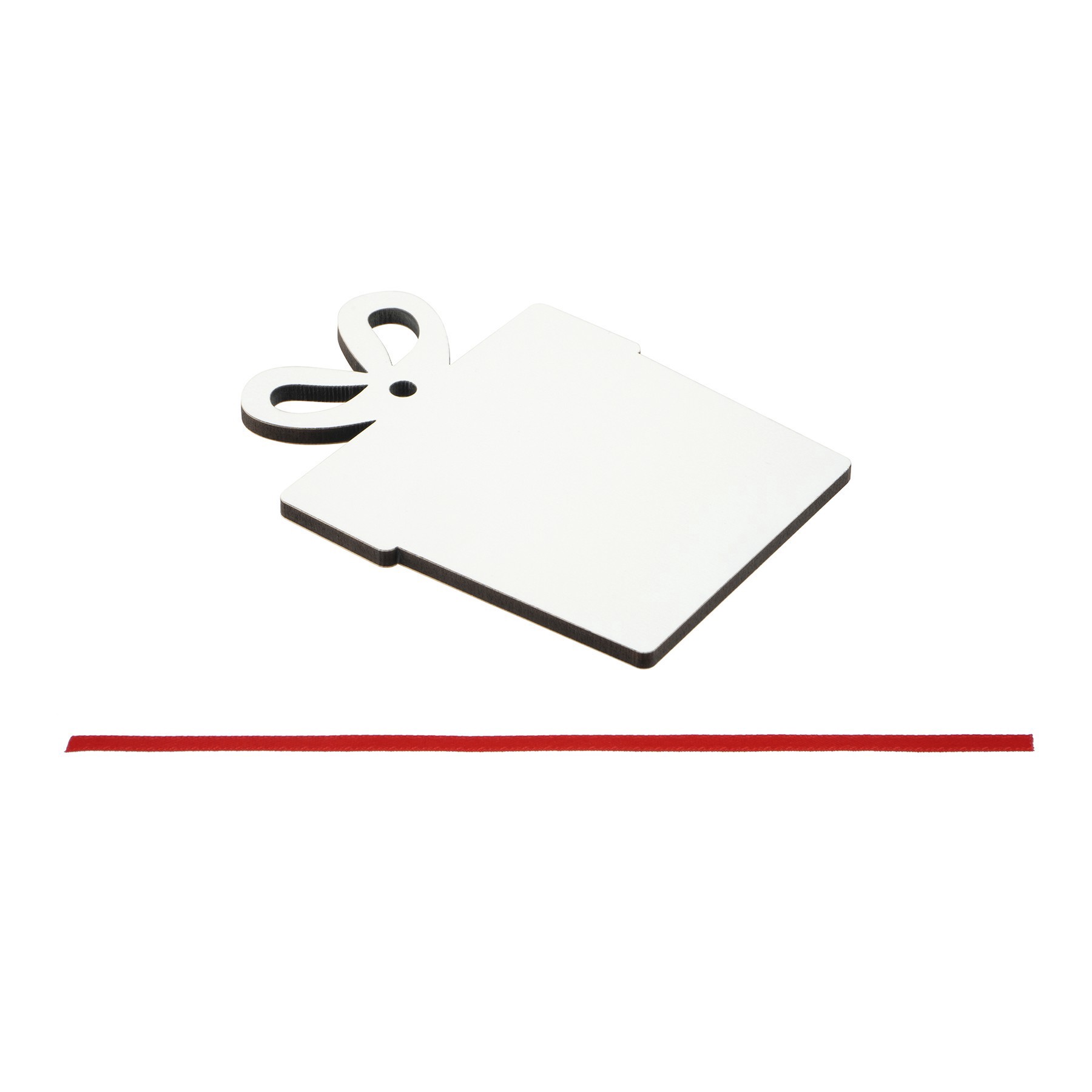 slide 2 of 2, 3.5" Gift Box Hardboard Sublimation Ornaments, 5ct. By Make Market, 5 ct