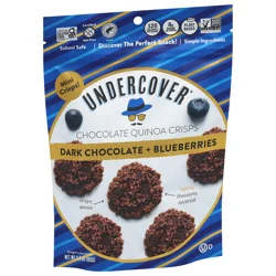 Undercover Dark Chocolate + Blueberries Quinoa Crisps, 3oz Minis (1) (1) (1)