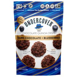 Undercover Dark Chocolate + Blueberries Quinoa Crisps, 3oz Minis (1) (1) (1)