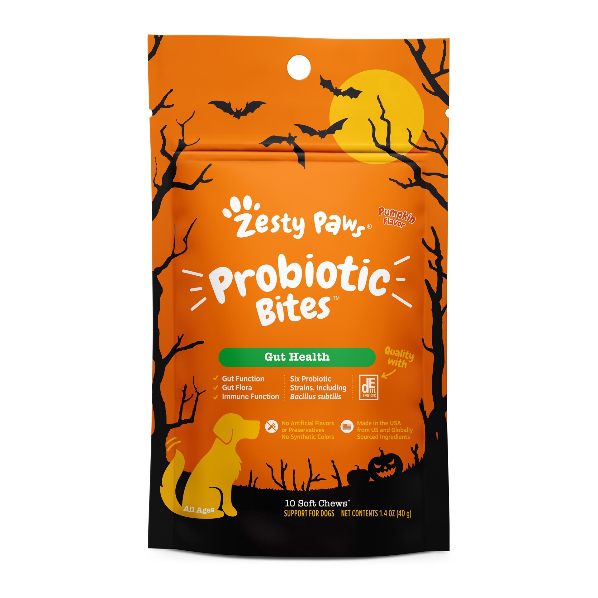 slide 1 of 1, Zesty Paws Halloween 10Ct Probtc, 10 ct
