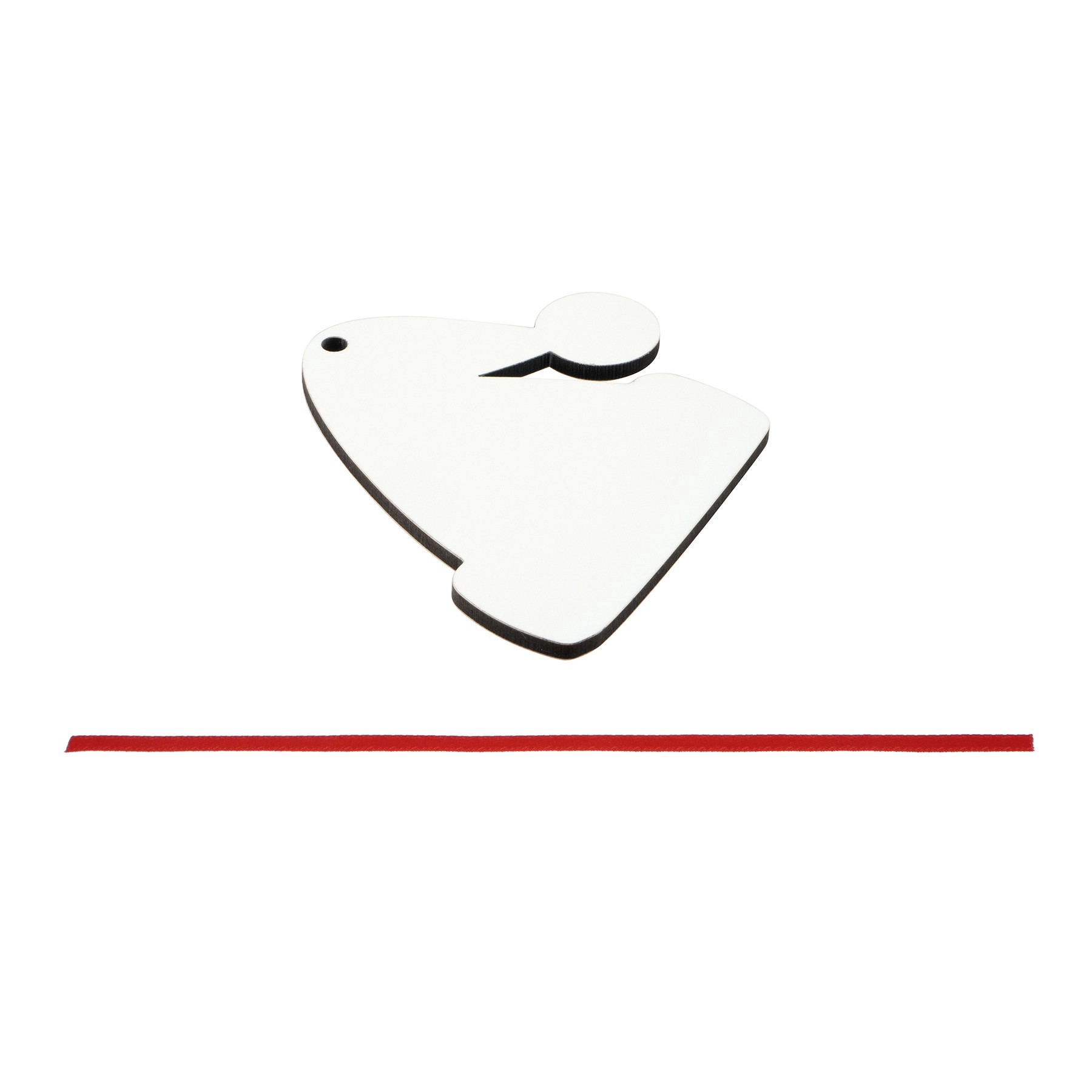 slide 2 of 2, 3.25" Hat Hardboard Sublimation Ornaments, 5ct. By Make Market, 5 ct