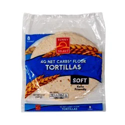 Sunny Select, Flour Tortillas, Low Carb