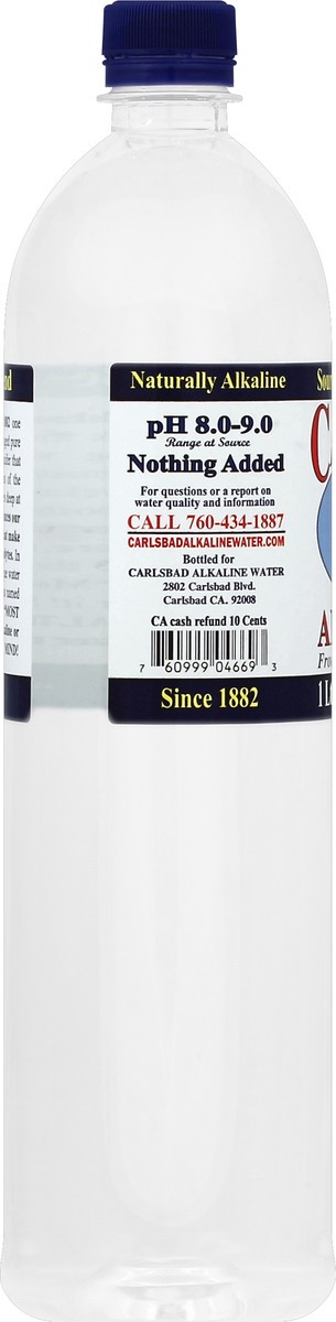 slide 2 of 4, Carlsbad Alkaline Carlsbad Aqua Alkaline Water - 33.8 oz, 33.8 fl oz