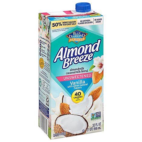 slide 1 of 1, Almond Breeze Unsweetened Coconut Vanilla Shelf Stable Almond Milk - 32 Oz, 32 oz