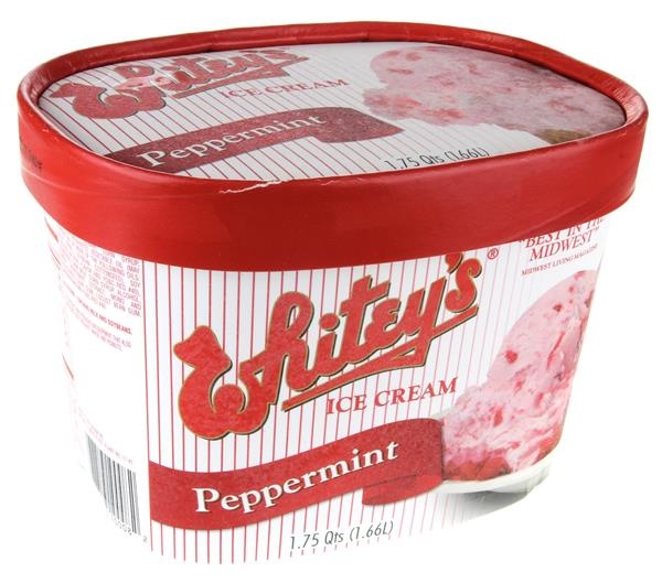 slide 1 of 1, Whitey's Peppermint Ice Cream, 1.75 qt