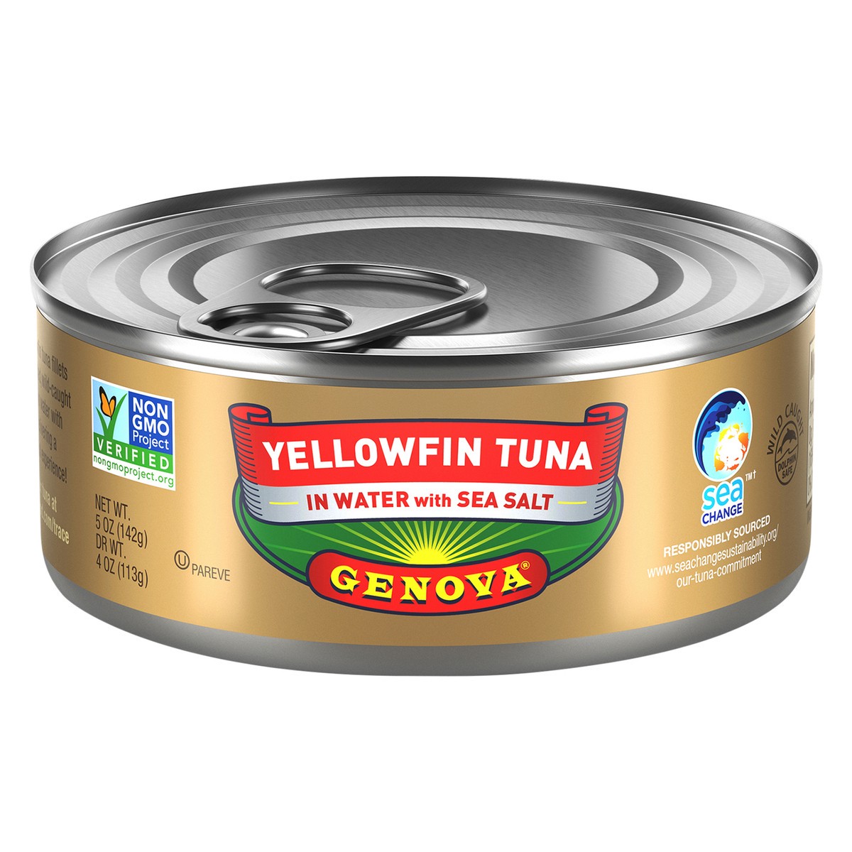 slide 6 of 8, Chicken of the Sea Genova In Water Yellowfin Tuna, 5 oz