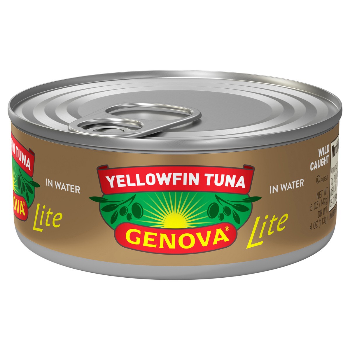 slide 1 of 8, Genova Lite Premium Yellowfin Tuna in Water 5 oz, 5 oz