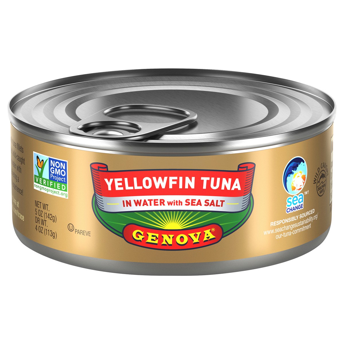 slide 1 of 8, Chicken of the Sea Genova In Water Yellowfin Tuna, 5 oz