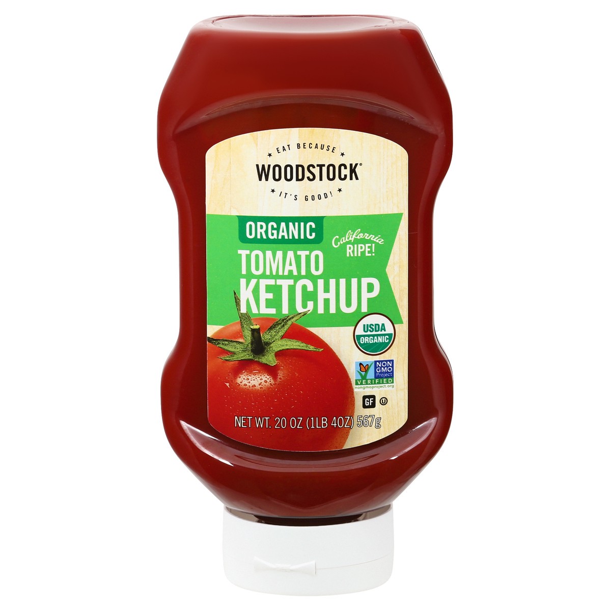 slide 1 of 13, Woodstock Ketchup Squeeze Org, 20 oz