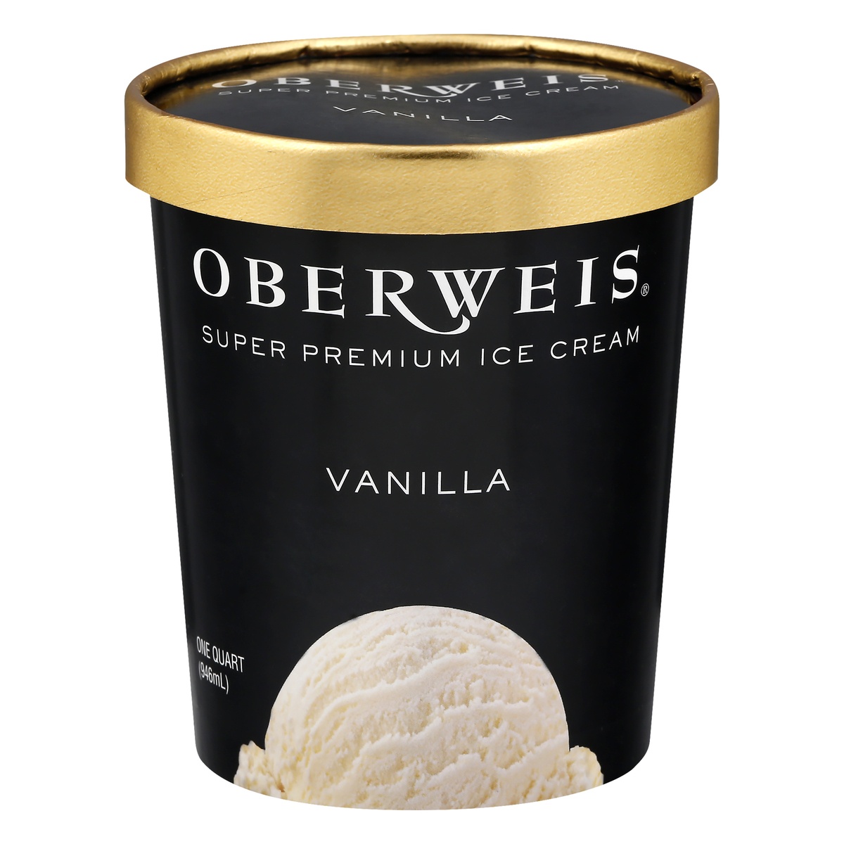 slide 1 of 1, Oberweis Vanilla Ice Cream, 32 oz
