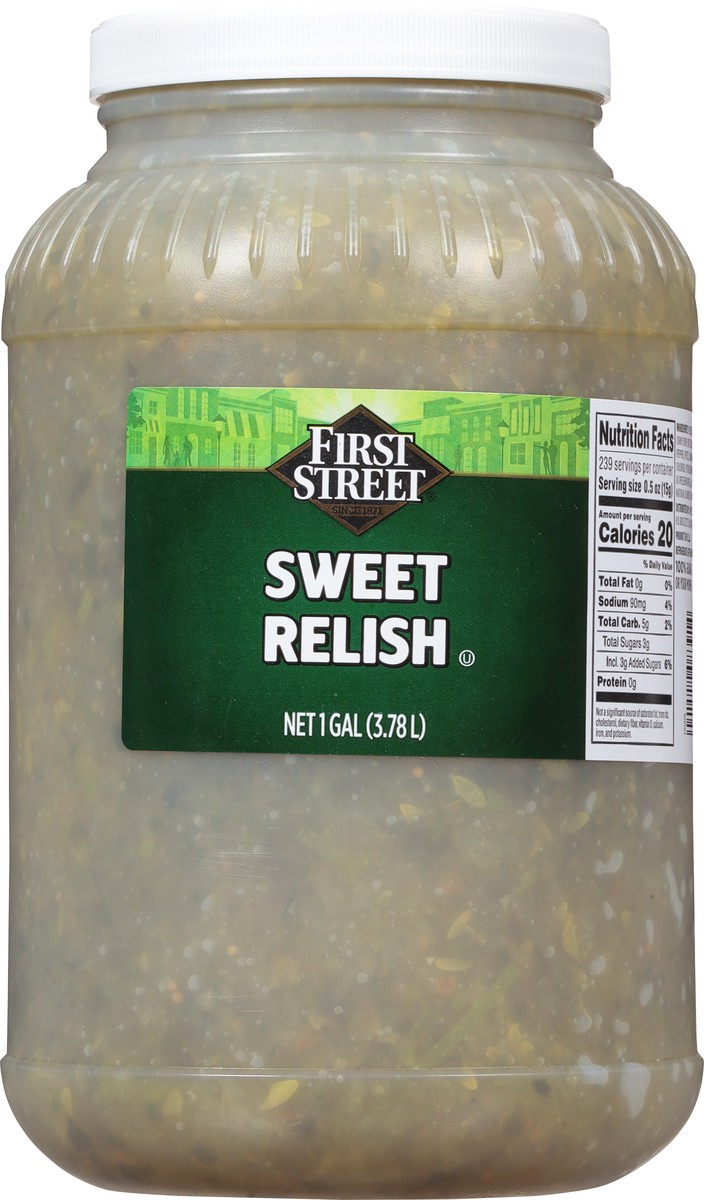 slide 11 of 13, Cb22 First Street Sweet Relish, 1 gal