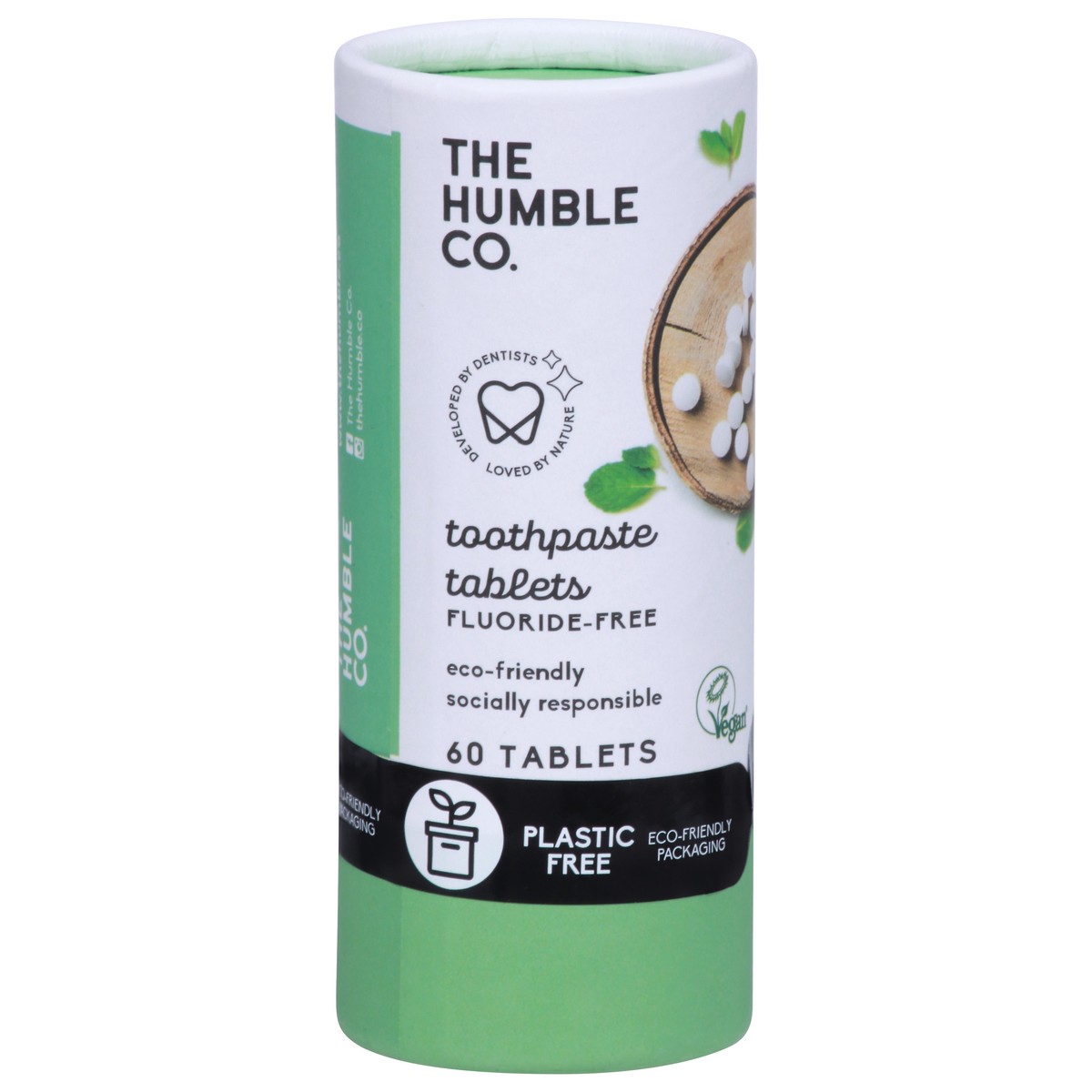 slide 4 of 12, The Humble Co. Fluoride-Free Toothpaste Tablets 60 ea, 60 ct