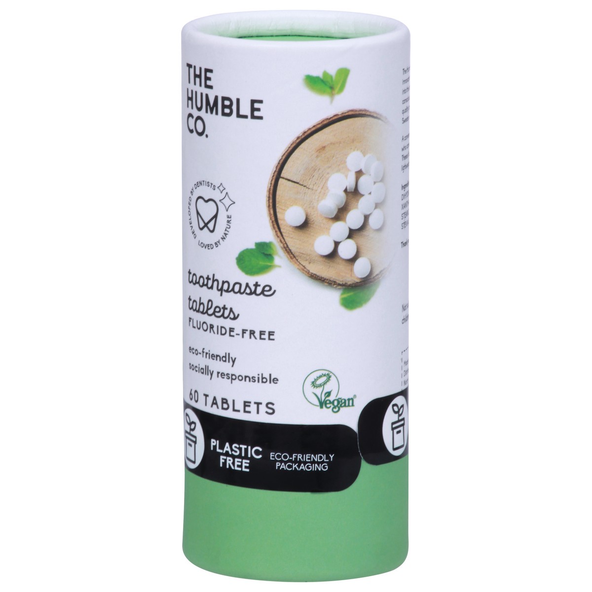 slide 12 of 12, The Humble Co. Fluoride-Free Toothpaste Tablets 60 ea, 60 ct