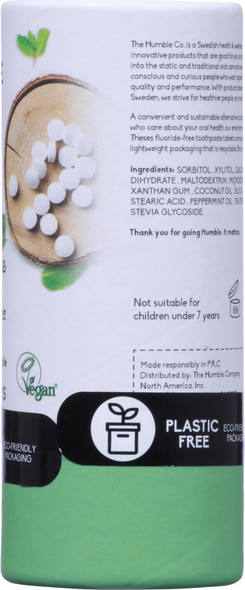 slide 9 of 12, The Humble Co. Fluoride-Free Toothpaste Tablets 60 ea, 60 ct