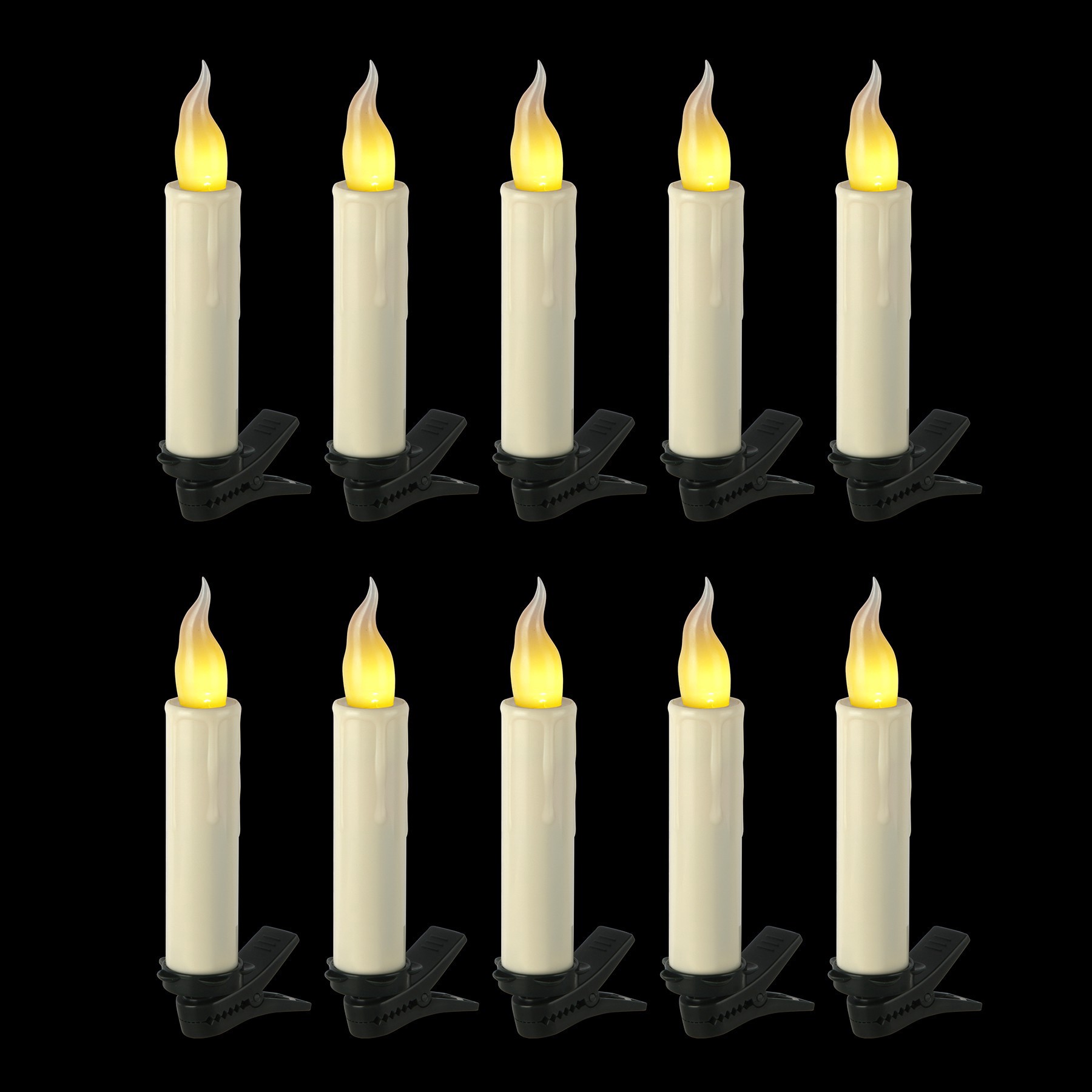 slide 2 of 2, 4" Lighted Clip-On Candles, 10ct. By Ashland, 10 ct
