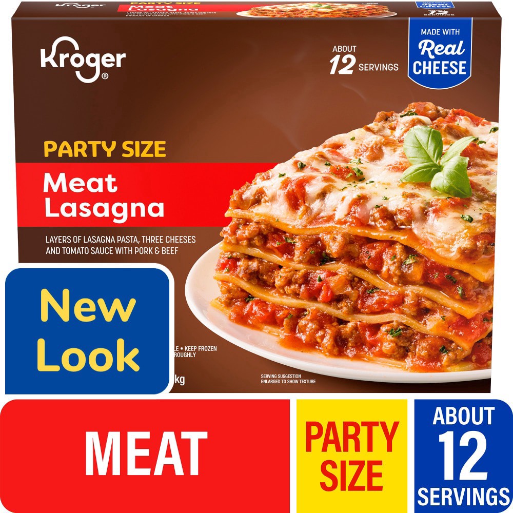 slide 1 of 1, Kroger® Meat Lasagna Party Size, 90 oz