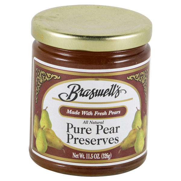 slide 1 of 1, Braswell's Pure Pear Preserves All Natural, 11.5 oz