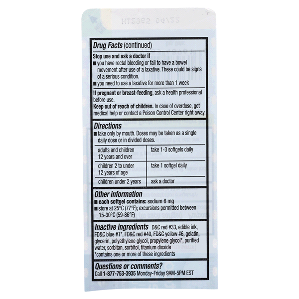 slide 12 of 13, Meijer Stool Softener Docusate Sodium Softgel, 100mg, 100 ct