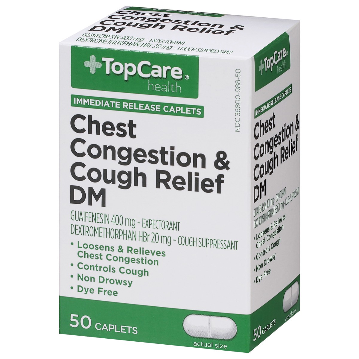 slide 11 of 14, Topcare Relief Caps Congst & Cough, 50 ct