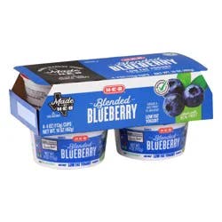 H-E-B Blended Blueberry Low-Fat Yogurt