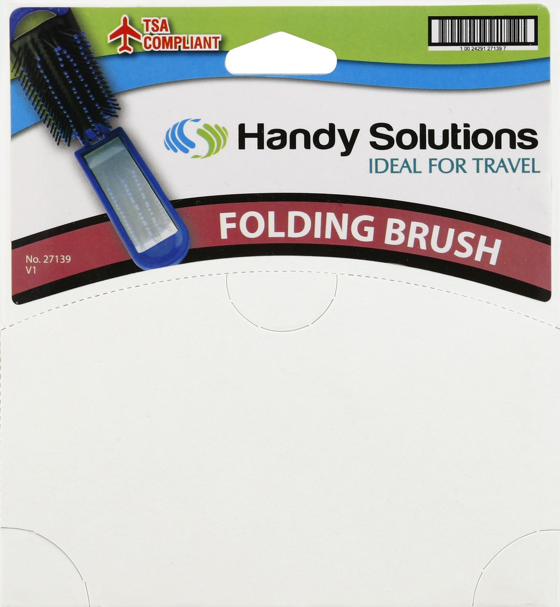 slide 4 of 4, Handy Solutions Folding Mirror Brush, 1 ct