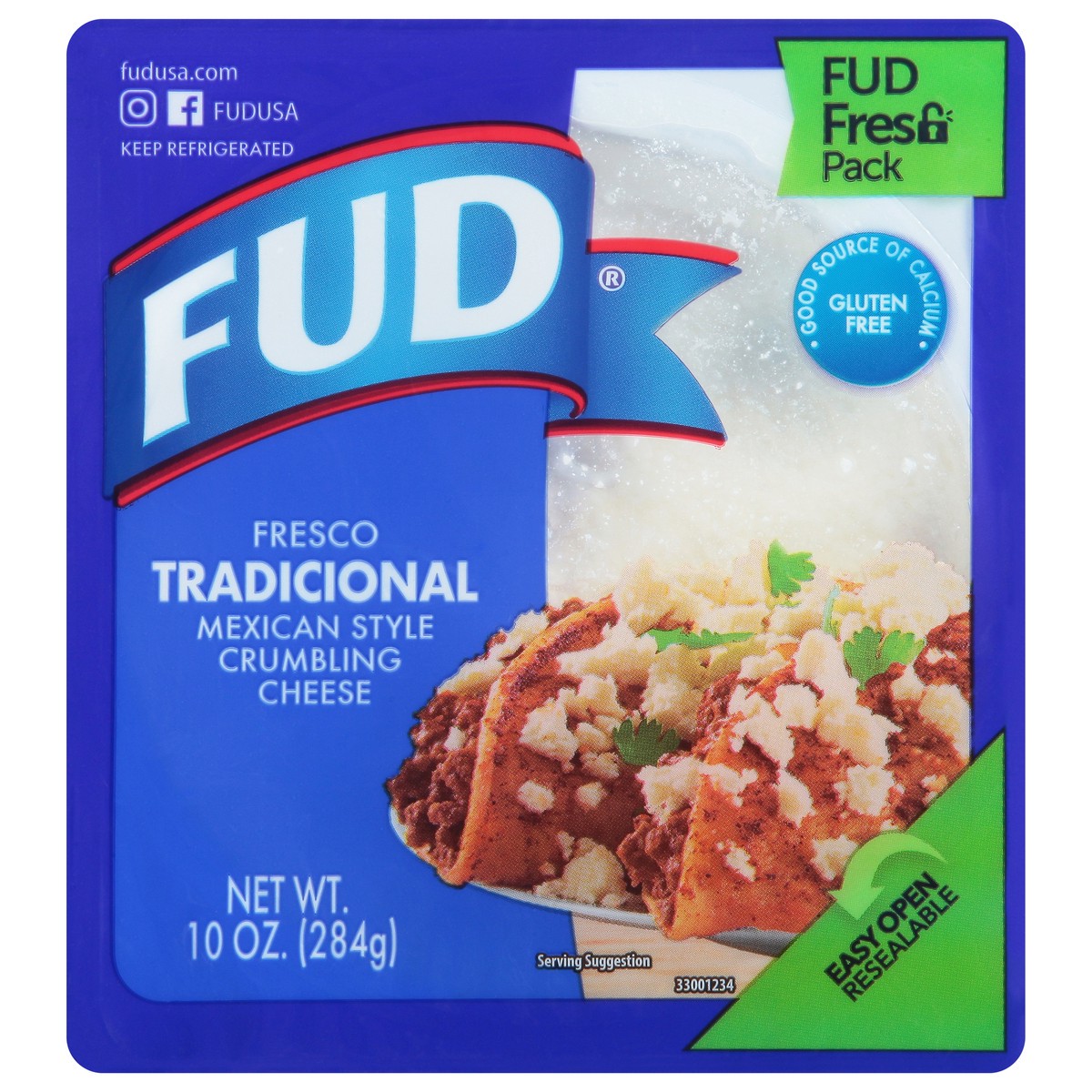 slide 1 of 9, FUD Mexican Style Crumbling Cheese 10 oz, 10 oz